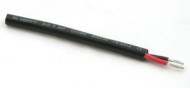Ronde vertinde kabel zwart 2 x 4 mm2